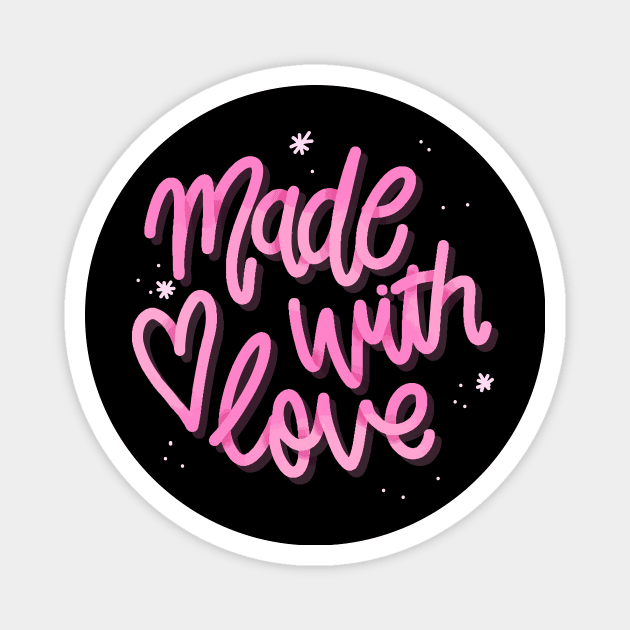 Made with Love Magnet by Utopia Shop